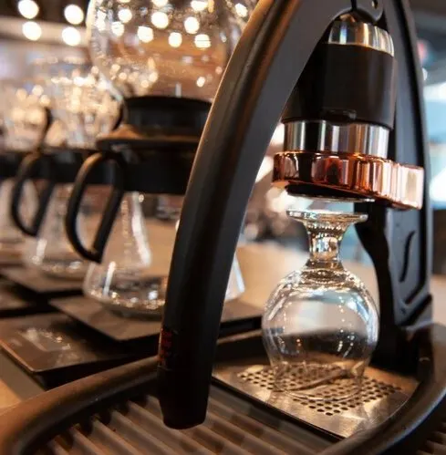 Coffee being prepared at Anvil & Forge